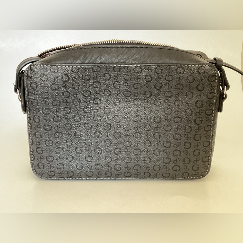 Guess Charcoal Logo Crossbody Bag - Picture 3 of 10